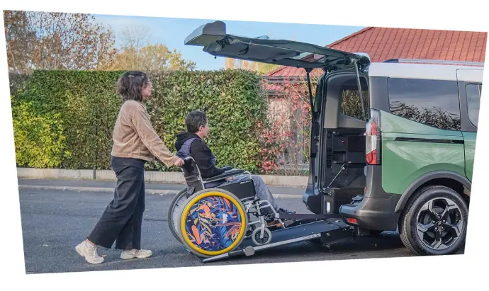 Ces flasques pour fauteuil roulant se posent sans attache ni fixation et se remplacent en quelques secondes.