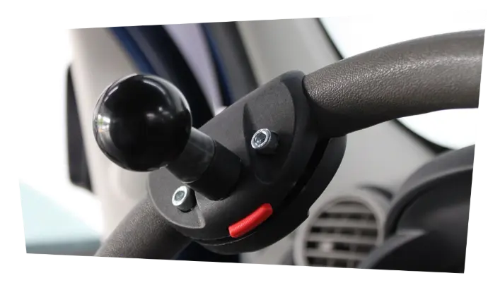 La boule au volant avec embout rond est particulièrement adaptée aux personnes ayant de petites mains