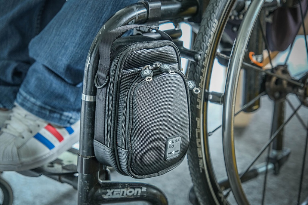 Sacoche de transport pour fauteuil roulant